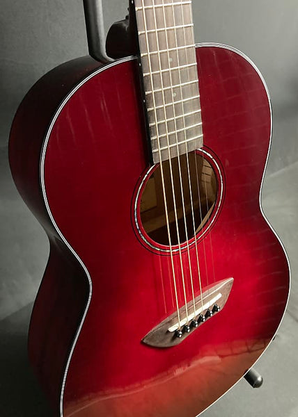 Yamaha CSF1MCRB Parlor Acoustic-Electric Guitar Crimson Red Burst w/ Gig Bag