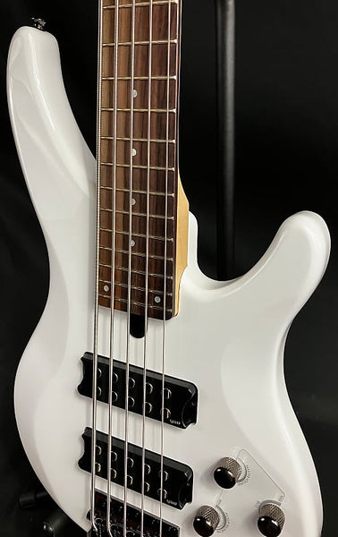 Yamaha TRBX305WH 5-String Electric Bass Guitar Gloss White Finish