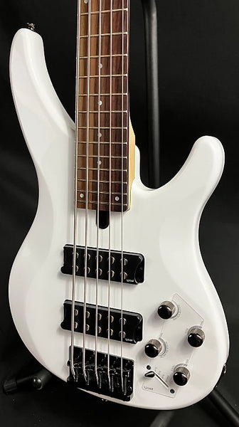 Yamaha TRBX305WH 5-String Electric Bass Guitar Gloss White Finish