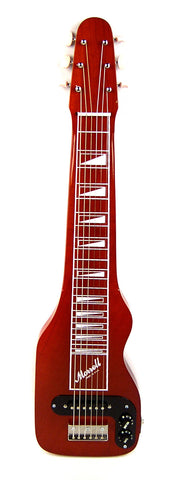 Morrell USA PLUS Series 6-String Lap Steel Guitar Transparent Red Finish