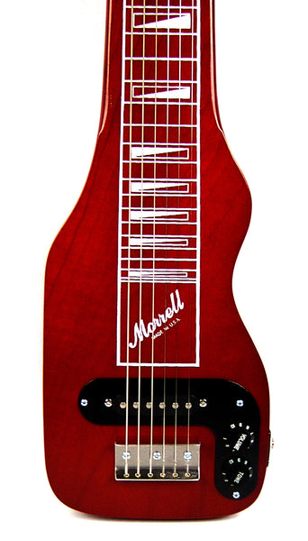 Morrell USA PLUS Series 6-String Lap Steel Guitar Transparent Red Finish