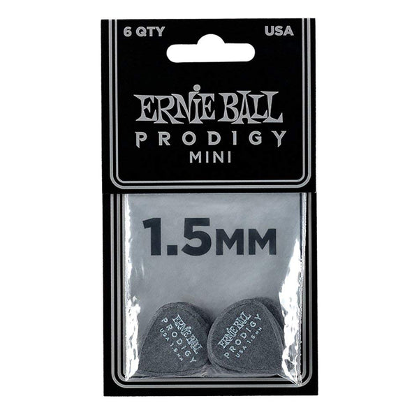 Ernie Ball 9200 Prodigy 1.5mm Mini Guitar Picks Black