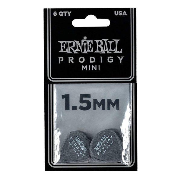 Ernie Ball 9200 Prodigy 1.5mm Mini Guitar Picks Black