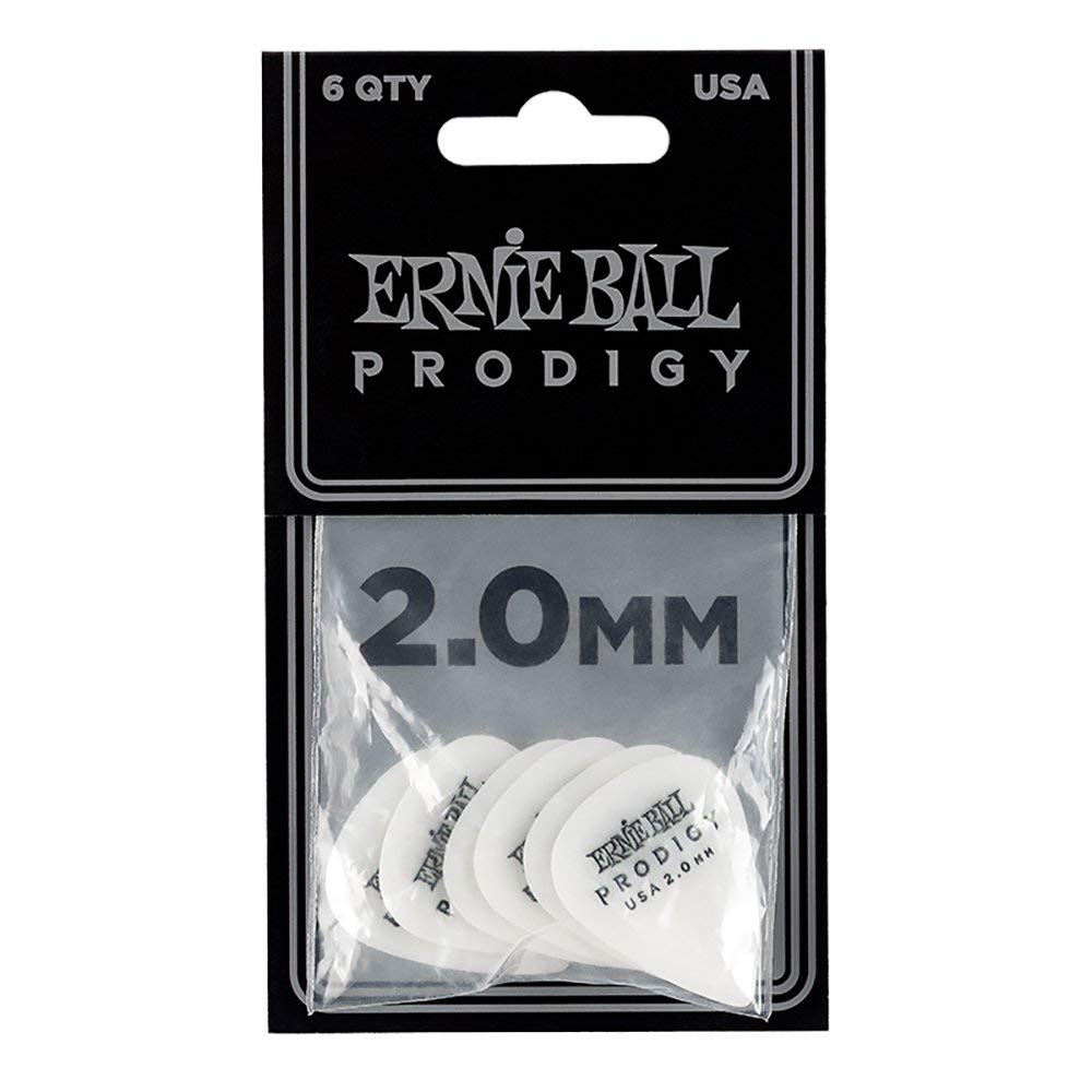 Ernie Ball 9202 Prodigy 2.0mm Standard Guitar Picks White