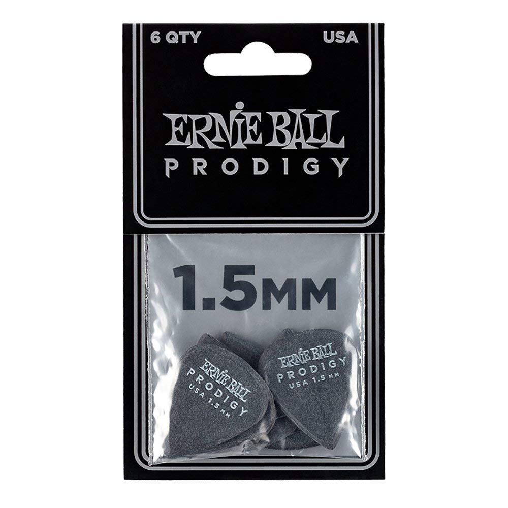 Ernie Ball 9199 Prodigy 1.5mm Standard Guitar Picks Black
