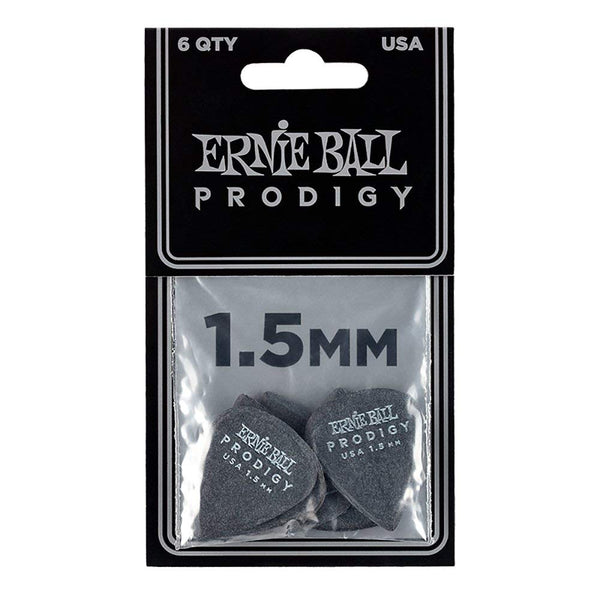 Ernie Ball 9199 Prodigy 1.5mm Standard Guitar Picks Black