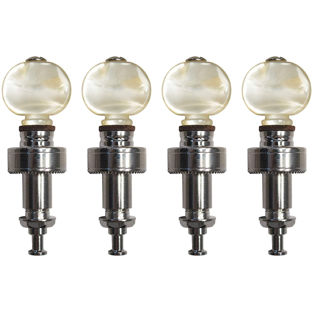 Golden Gate P-130 Deluxe Pancake Planet-Style Banjo Tuners-Nickel-3/8in-Set of 4