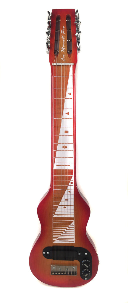 Joe Morrell Pro Series Maple 8 String Lap Steel Guitar Cherry Sunburst Morrell Music Company