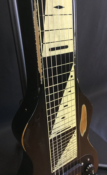 Morrell PRO Series Lap Steel Guitar 8-String Maple Body Vintage Black Relic