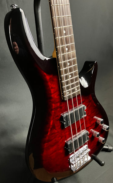 Schecter C-4 Plus 4-String Bass Guitar Quilted See-Thru Black Cherry