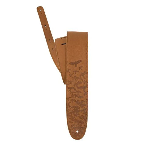 Paul Reed Smith PRS Leather Bird Swarm Guitar Strap - Tan