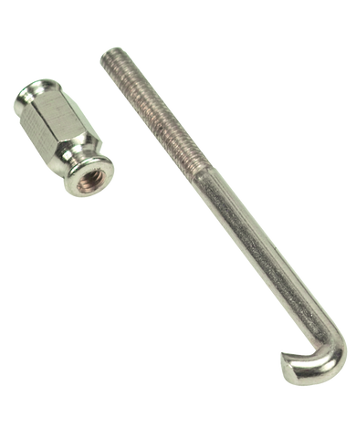 Golden Gate P-40 Bracket Hook and Nut Set – Nickel-Plated Brass