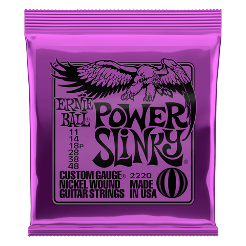 Ernie Ball 2220 Power Slinky Nickel Electric Guitar Strings 11-48