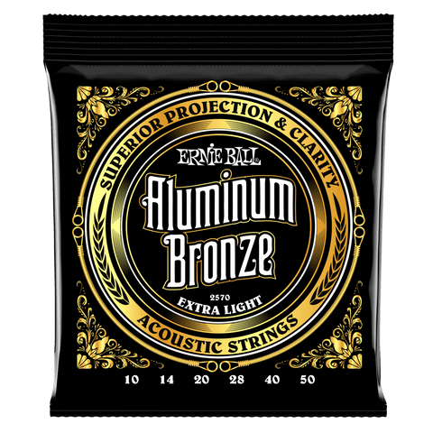 Ernie Ball 2570 Aluminum Bronze Acoustic Guitar Strings Extra Light 10-50