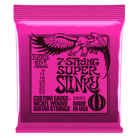 Ernie Ball 2623 7-String Super Slinky Electric Guitar Strings 9-52