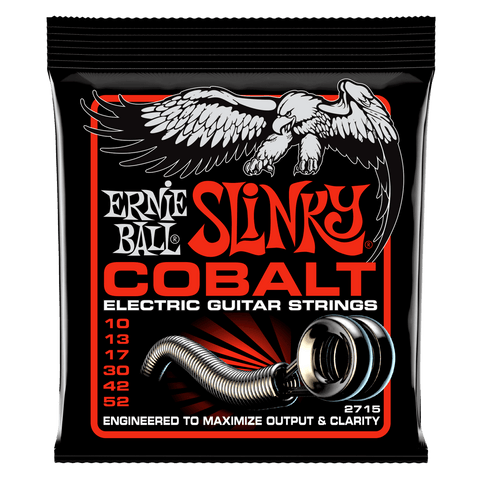 Ernie Ball 2715 Cobalt Slinky Top Heavy Bottom Electric Guitar Strings 10-52