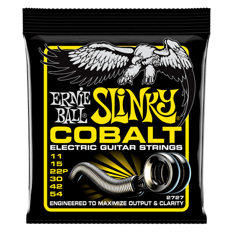 Ernie Ball 2727 Cobalt Beefy Slinky Electric Guitar Strings 11-54