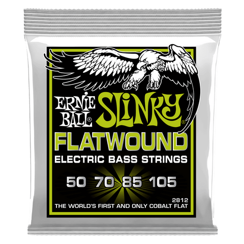 Ernie Ball 2812 Regular Slinky Flatwound Electric Bass Strings 50-105