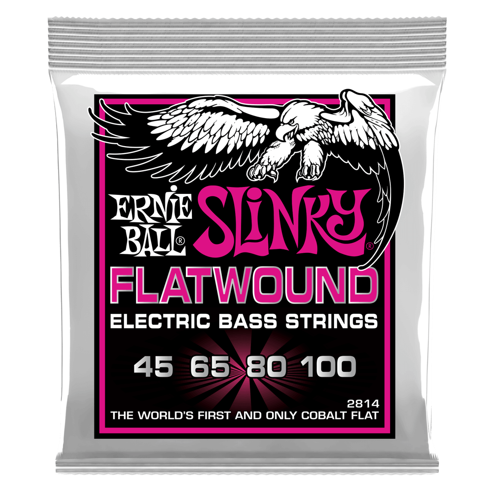 Ernie Ball 2814 Super Slinky Flatwound Bass Strings 45-100