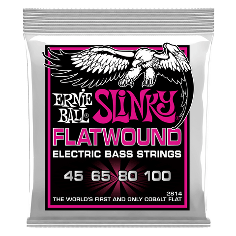 Ernie Ball 2814 Super Slinky Flatwound Bass Strings 45-100