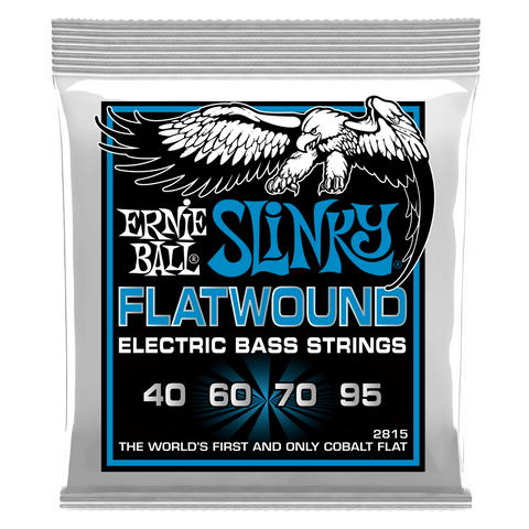 Ernie Ball 2815 Extra Slinky Flatwound Electric Bass Strings 40-95