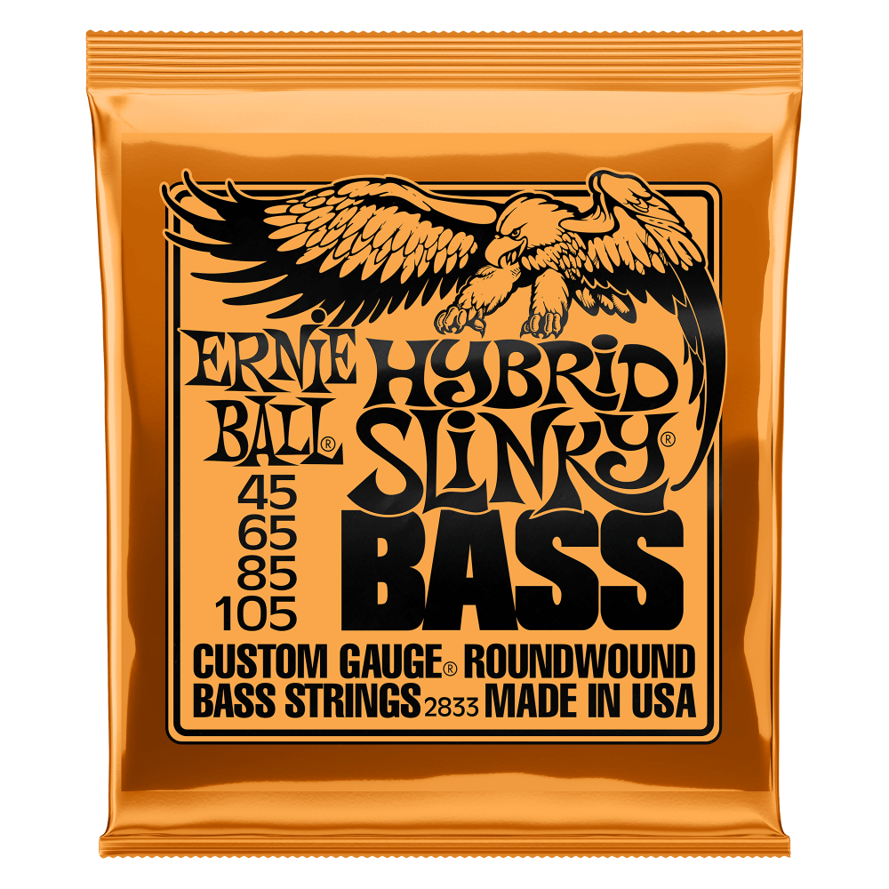 Ernie Ball 2833 Hybrid Slinky Electric Bass Guitar Strings 45-105