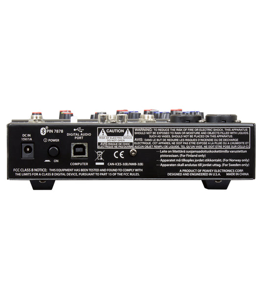 Peavey PV6BT 6-Channel Non-Powered Mixer w/ Bluetooth