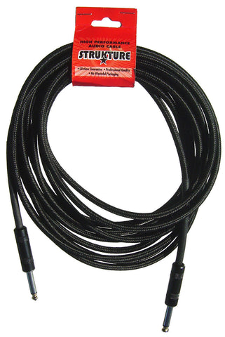 Strukture SC186W 20' Woven Instrument Cable - Black
