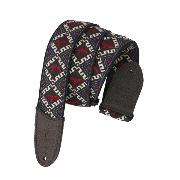 Paul Reed Smith PRS Jacquard Hootenanny Birds Guitar Strap - Red, White, and Blue