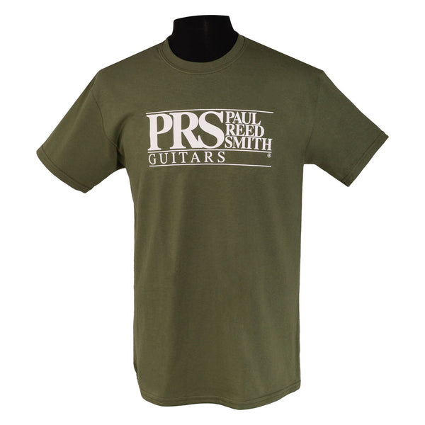 Paul Reed Smith PRS Classic Block Logo T-Shirt Military Green