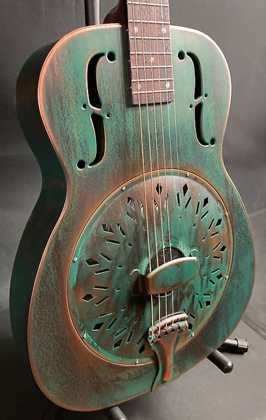 Recording King RM-997-VG Swamp Dog Metal Body Round Neck Resonator Guitar