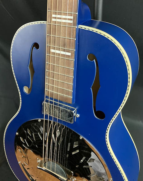 Recording King Dirty 30's Minnie Bucker Acoustic-Electric Resonator Guitar Wabash Blue