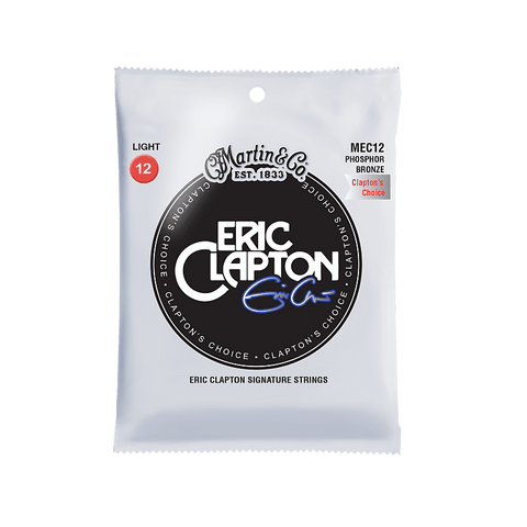 Martin MEC12 Clapton's Choice Phosphor Bronze Acoustic Guitar Strings, Light (12-54)