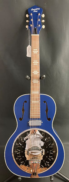 Recording King Dirty 30's Minnie Bucker Acoustic-Electric Resonator Guitar Wabash Blue