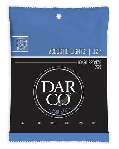 Martin Darco D520 Acoustic Guitar Strings Bronze Light 12-54