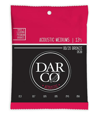 Martin Darco D530 Acoustic Guitar Strings Bronze Medium 13-56