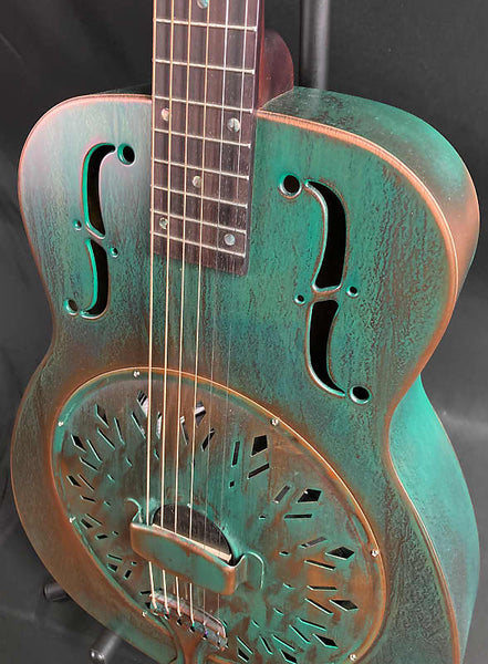 Recording King RM-997-VG Swamp Dog Metal Body Round Neck Resonator Guitar
