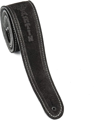 Martin A0016 2.5" Suede Guitar Strap - Black