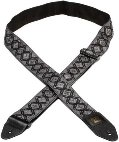 Ernie Ball 4093 Adjustable Jacquard Guitar Strap - Regal Black