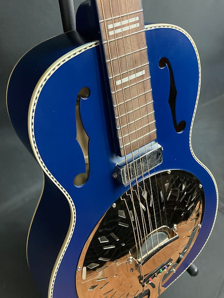 Recording King Dirty 30's Minnie Bucker Acoustic-Electric Resonator Guitar Wabash Blue