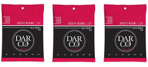Martin Darco D530 Acoustic Guitar Strings Bronze Medium 13-56 (3-Pack)