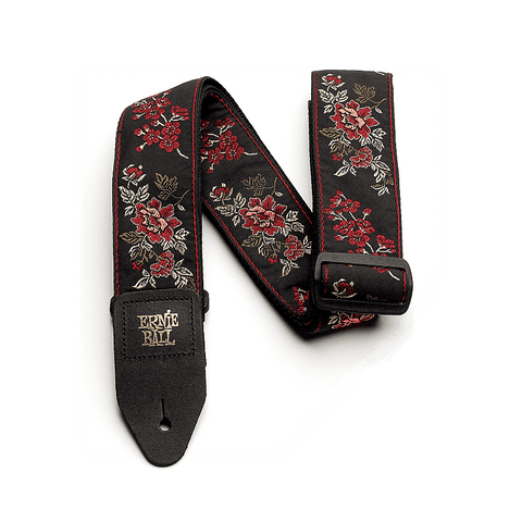 Ernie Ball 4142 Red Rose Classic Jacquard Guitar Strap