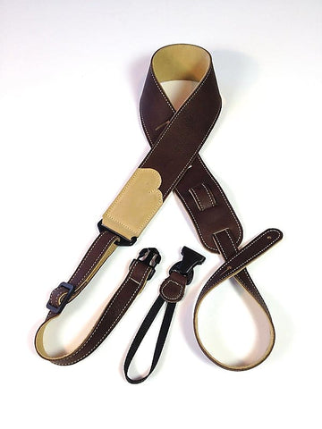 Franklin Straps RS-CH Glove Leather Resonator Guitar Strap - Chocolate