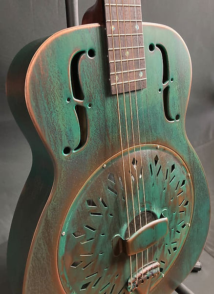 Recording King RM-997-VG Swamp Dog Metal Body Round Neck Resonator Guitar